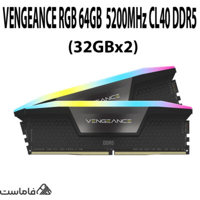 VENGEANCE RGB 64GB 32GBx2 5200MHz CL40 DDR5