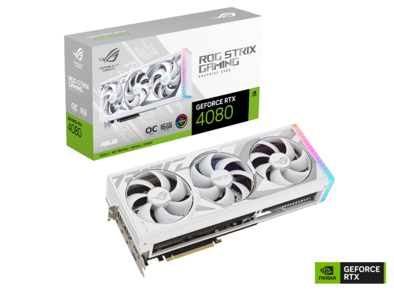 ROG Strix GeForce RTX 4080 16GB GDDR6X White OC Edition