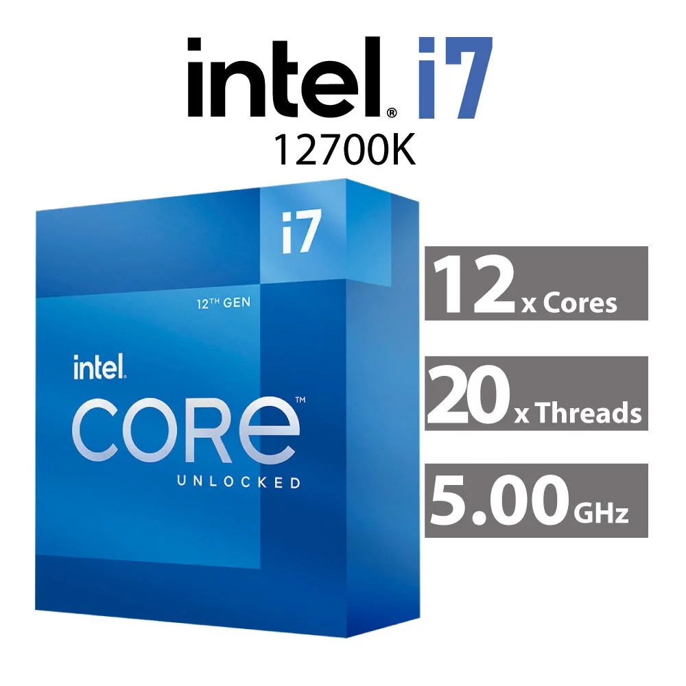 پردازنده بدون باکس اینتل CPU Intel Core i7 12700K TRY