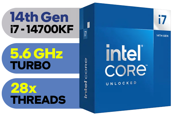 پردازنده بدون باکس اینتل CPU Intel Core i7 14700KF TRY